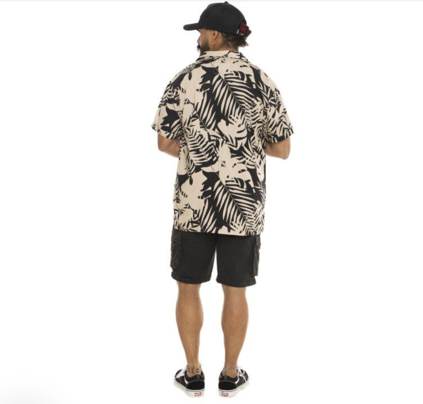 Chemisette Von Dutch Palm Leaves  – Noir