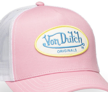 Casquette Von Dutch ORIGINES - rose