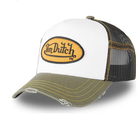 Casquette Von Dutch SUMMER - kaki/blanc
