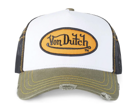 Casquette Von Dutch SUMMER - kaki/blanc