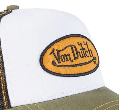 Casquette Von Dutch SUMMER - kaki/blanc