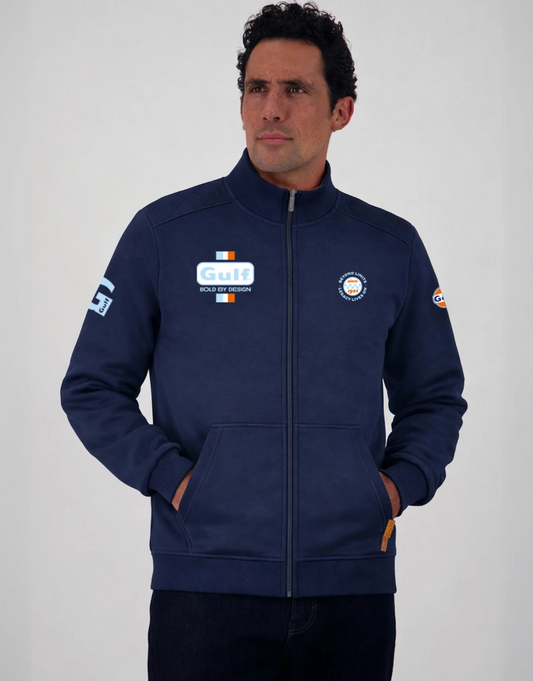 Trackjacket Gulf Classic – Sweat zippé rétro