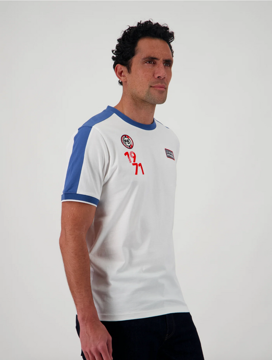 T-shirt Steve McQueen – Rétro - Blanc