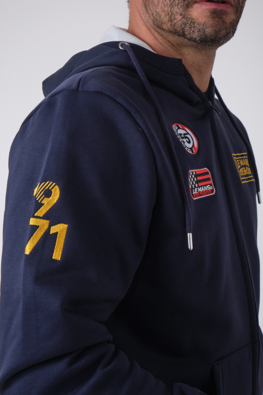 Sweat zippé Steve McQueen – FAST - navy