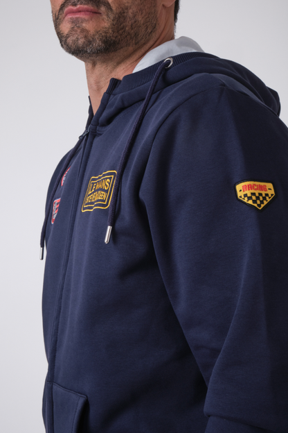 Sweat zippé Steve McQueen – FAST - navy