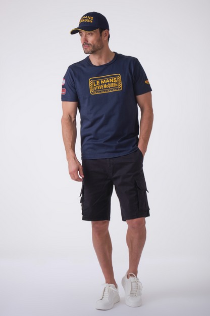 T-shirt Steve McQueen – FAST - navy