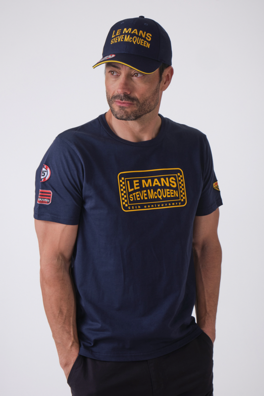 T-shirt Steve McQueen – FAST - navy