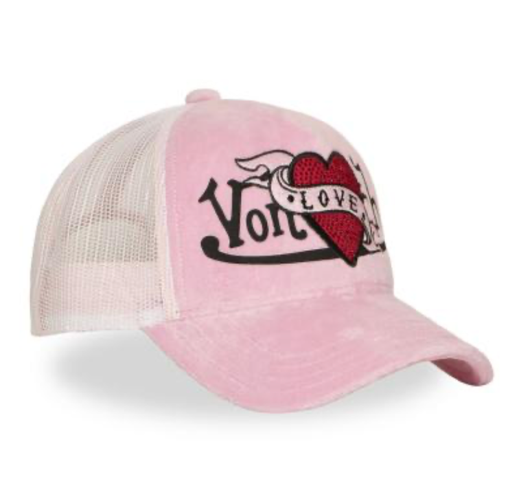Casquette Trucker Von Dutch Love Rose Vintage | Un Barbu et Une Blonde