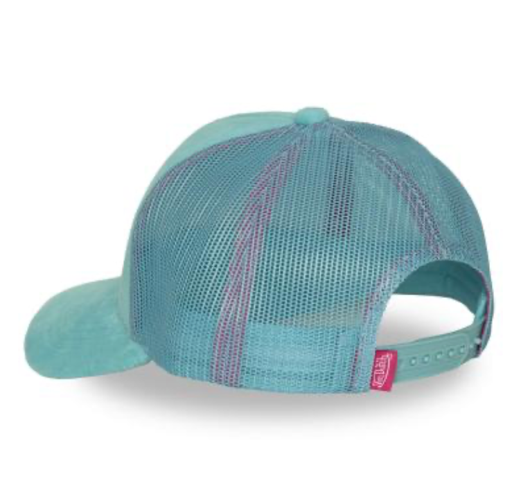 Casquette Trucker Von Dutch Turquoise Vintage | Un Barbu et Une Blonde