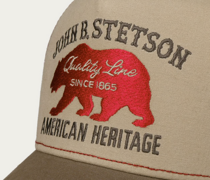 Casquette Trucker Stetson American Heritage Beige | Un Barbu et Une Blonde