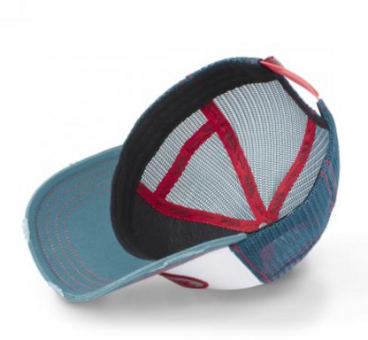Casquette Trucker Von Dutch Blanche & Bleu Vintage