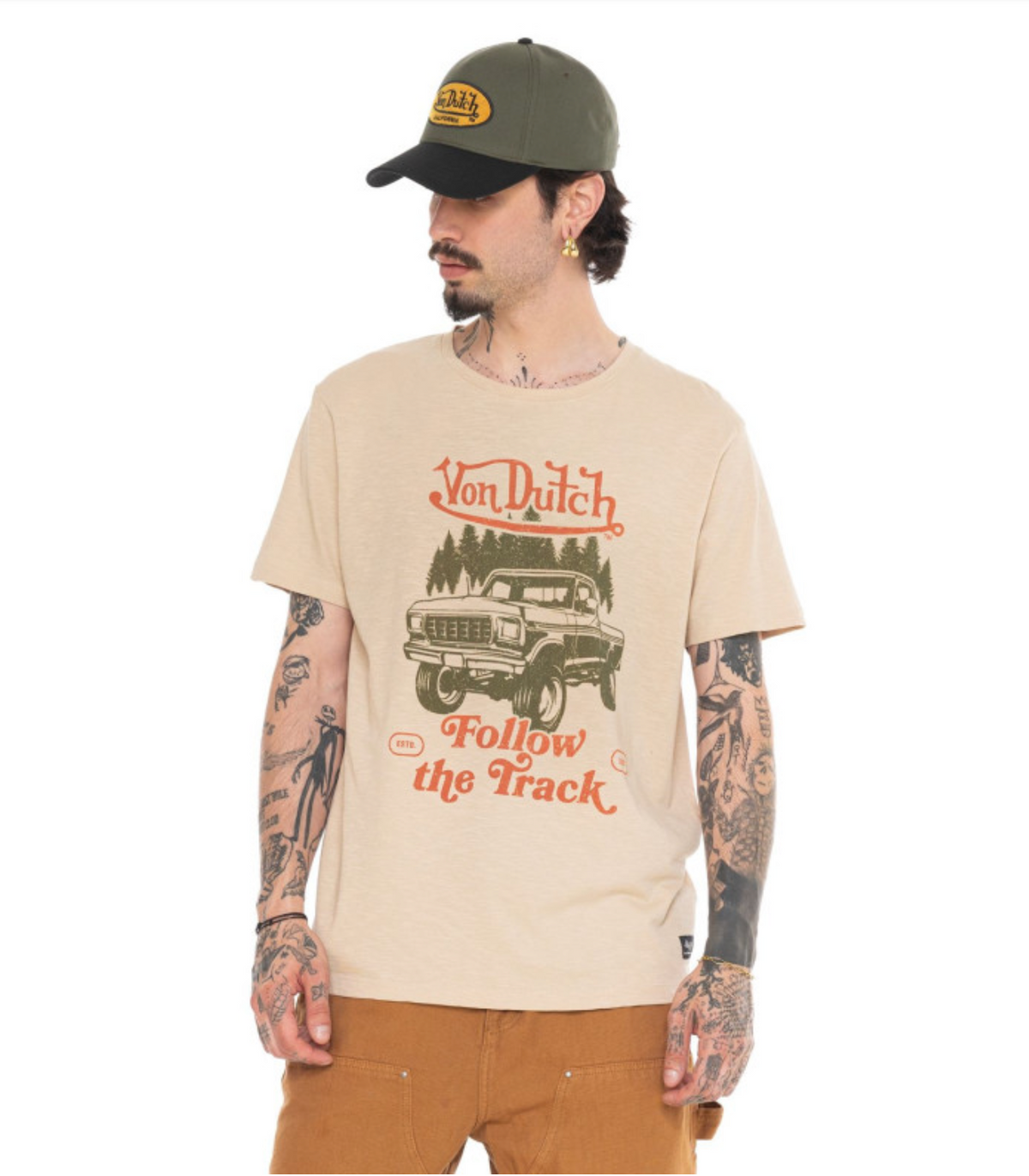 T-shirt Von Dutch Heavy Wash – Beige