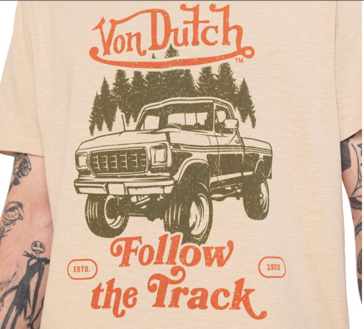 T-shirt Von Dutch Heavy Wash – Beige