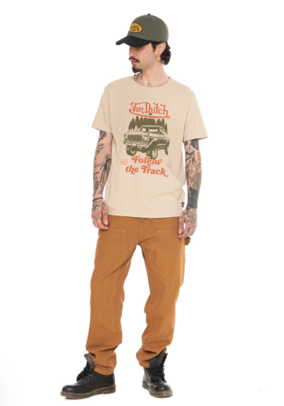 T-shirt Von Dutch Heavy Wash – Beige