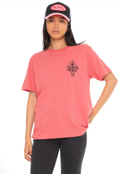 T-shirt Femme Von Dutch Ex-voto – Rose