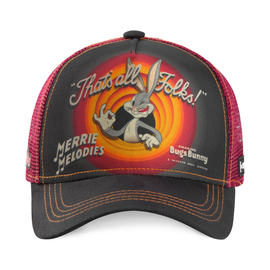 Casquette Trucker Capslab x Looney Tunes Bugs Bunny “That’s All Folks” | Officielle