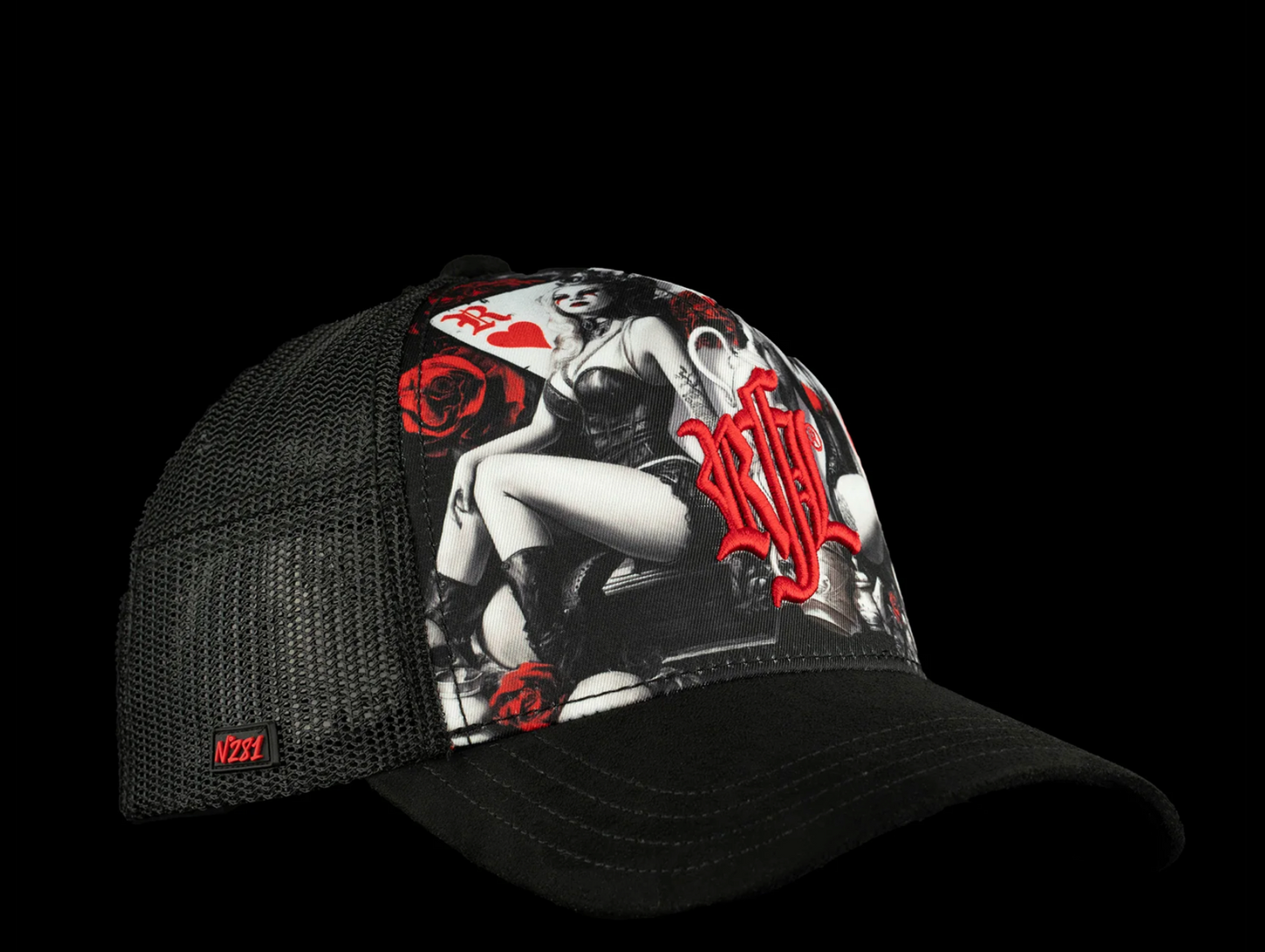 Casquette Rock’nFreeLife POKER FACE N°281 Édition Limitée | Un Barbu et Une Blonde