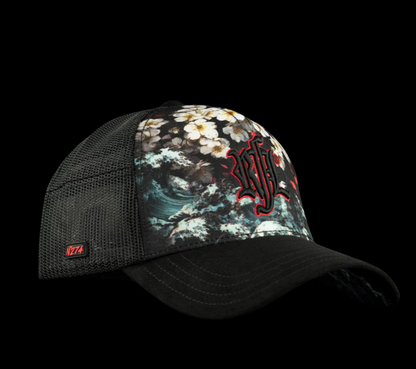 Casquette Rock’nFreeLife SAKURA WAVES N°274 Édition Limitée | Un Barbu et Une Blonde