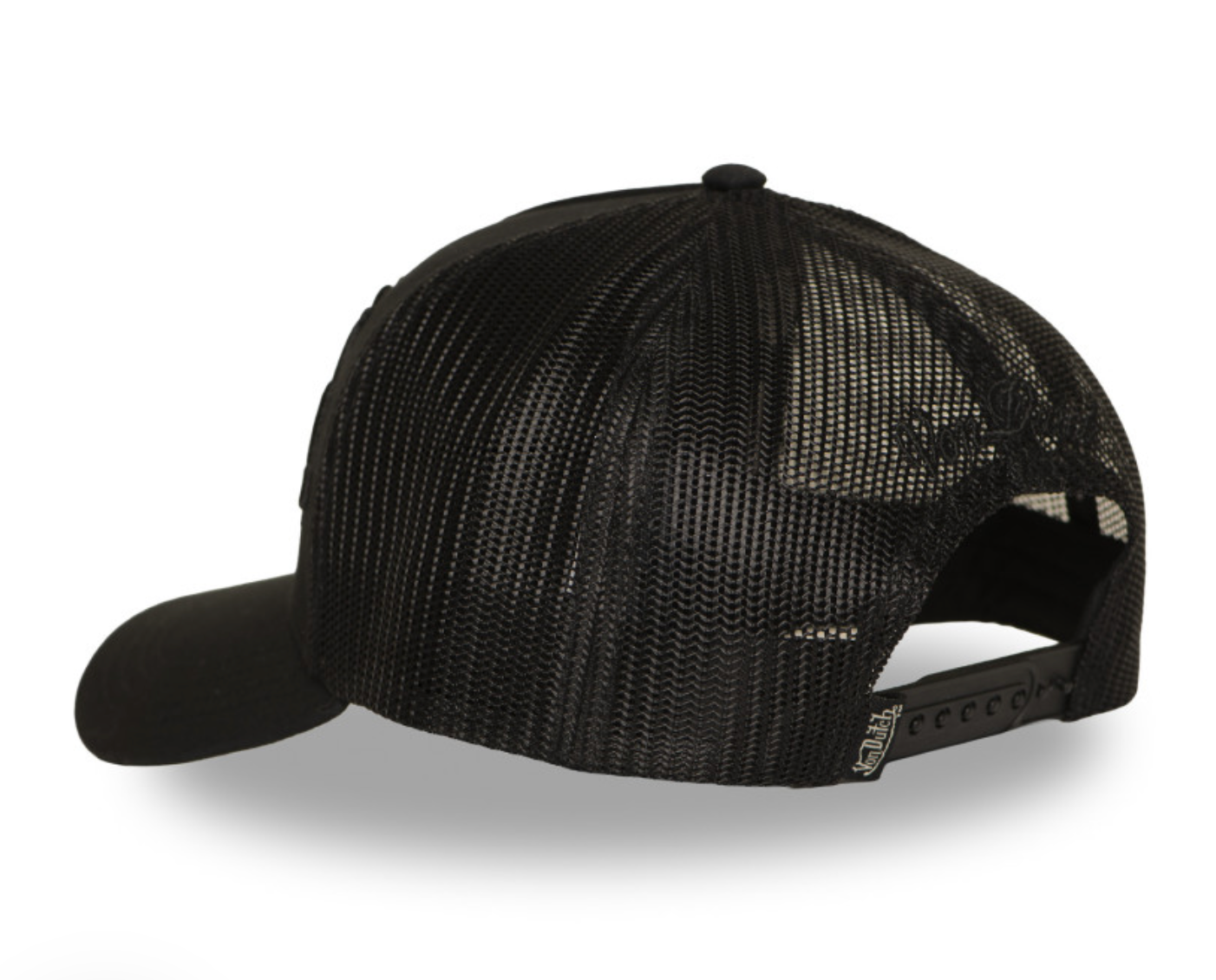 Casquette Von Dutch Originals Full Black Trucker | Broderie Ton sur Ton