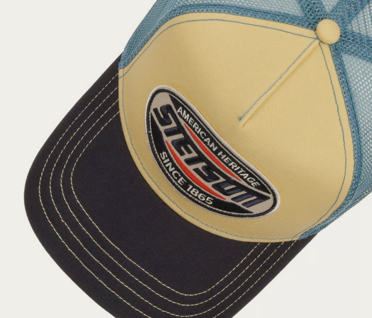 Casquette Trucker Stetson American Heritage Navy & Sky | Un Barbu et Une Blonde