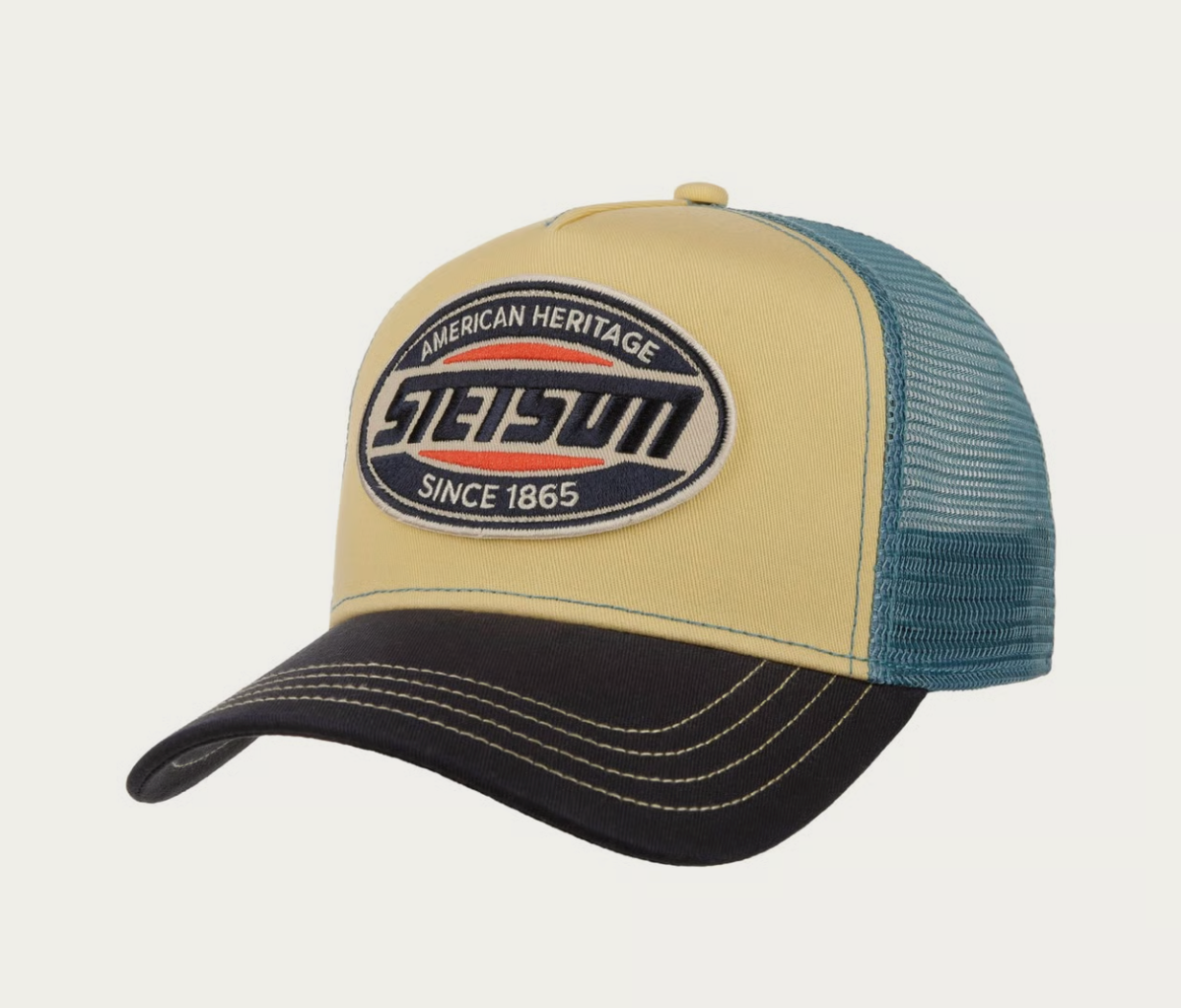 Casquette Trucker Stetson American Heritage Navy & Sky | Un Barbu et Une Blonde