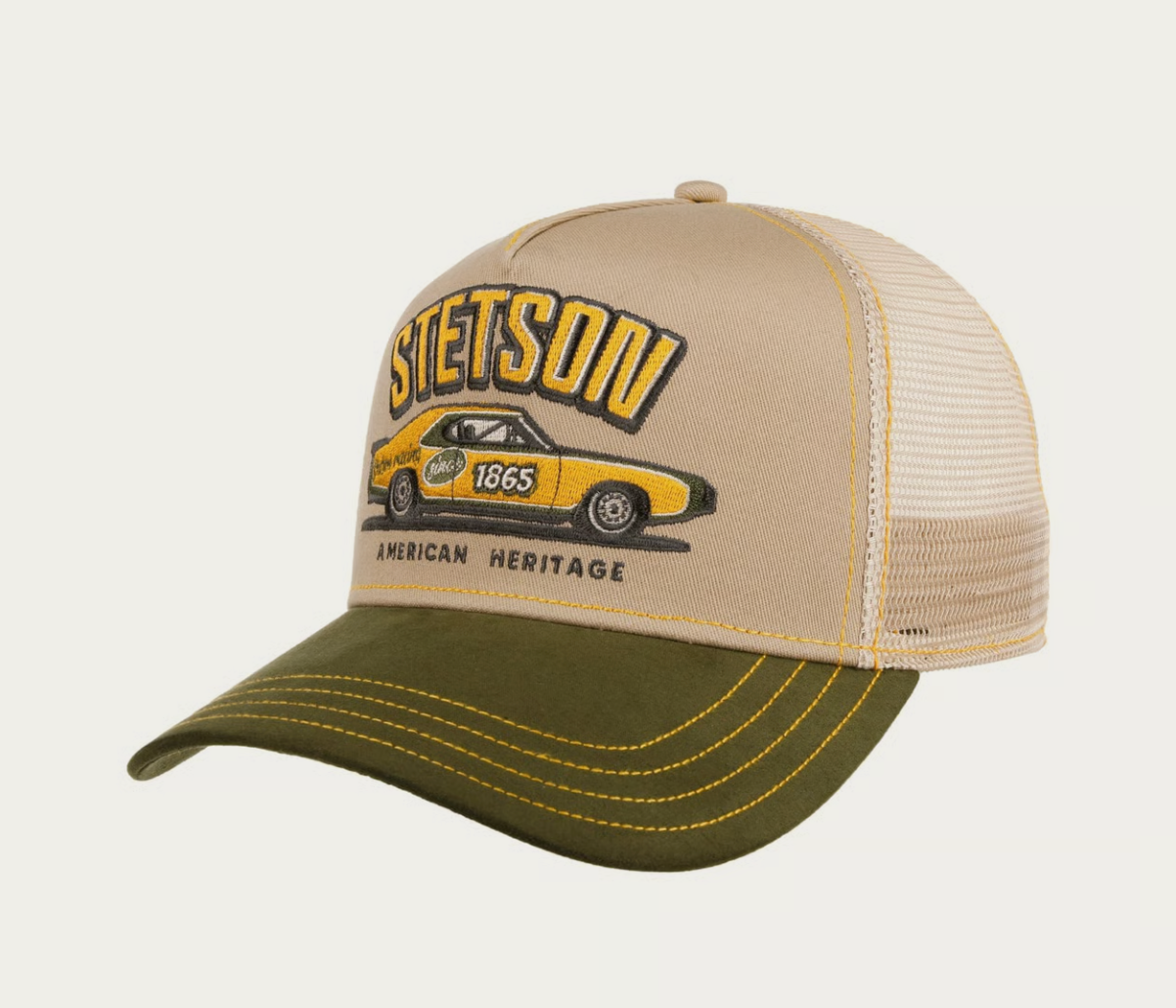 Casquette Trucker Stetson American Heritage Racing 1865 | Un Barbu et Une Blonde