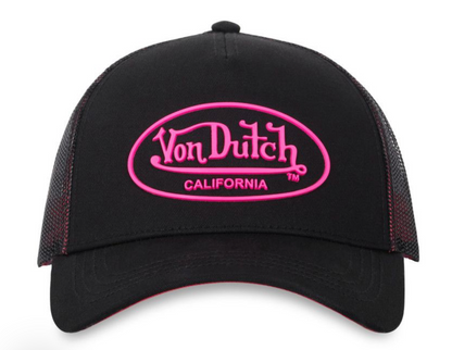 Casquette Trucker Von Dutch  – Noir & Rose