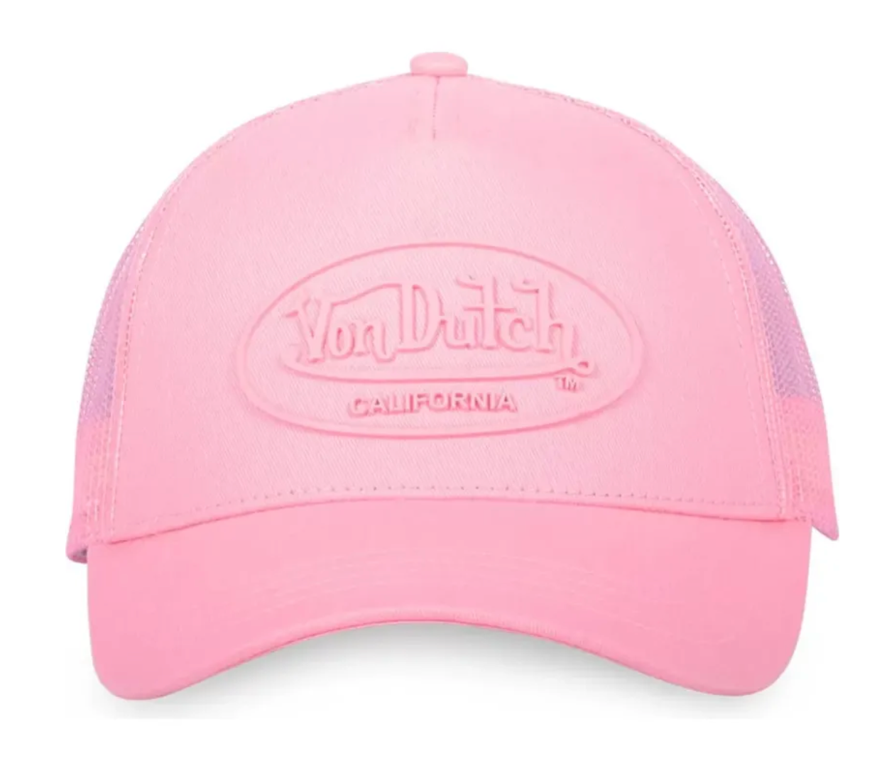 Casquette Trucker Von Dutch Logo  – Rose