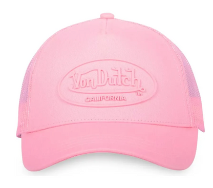 Casquette Trucker Von Dutch Logo  – Rose