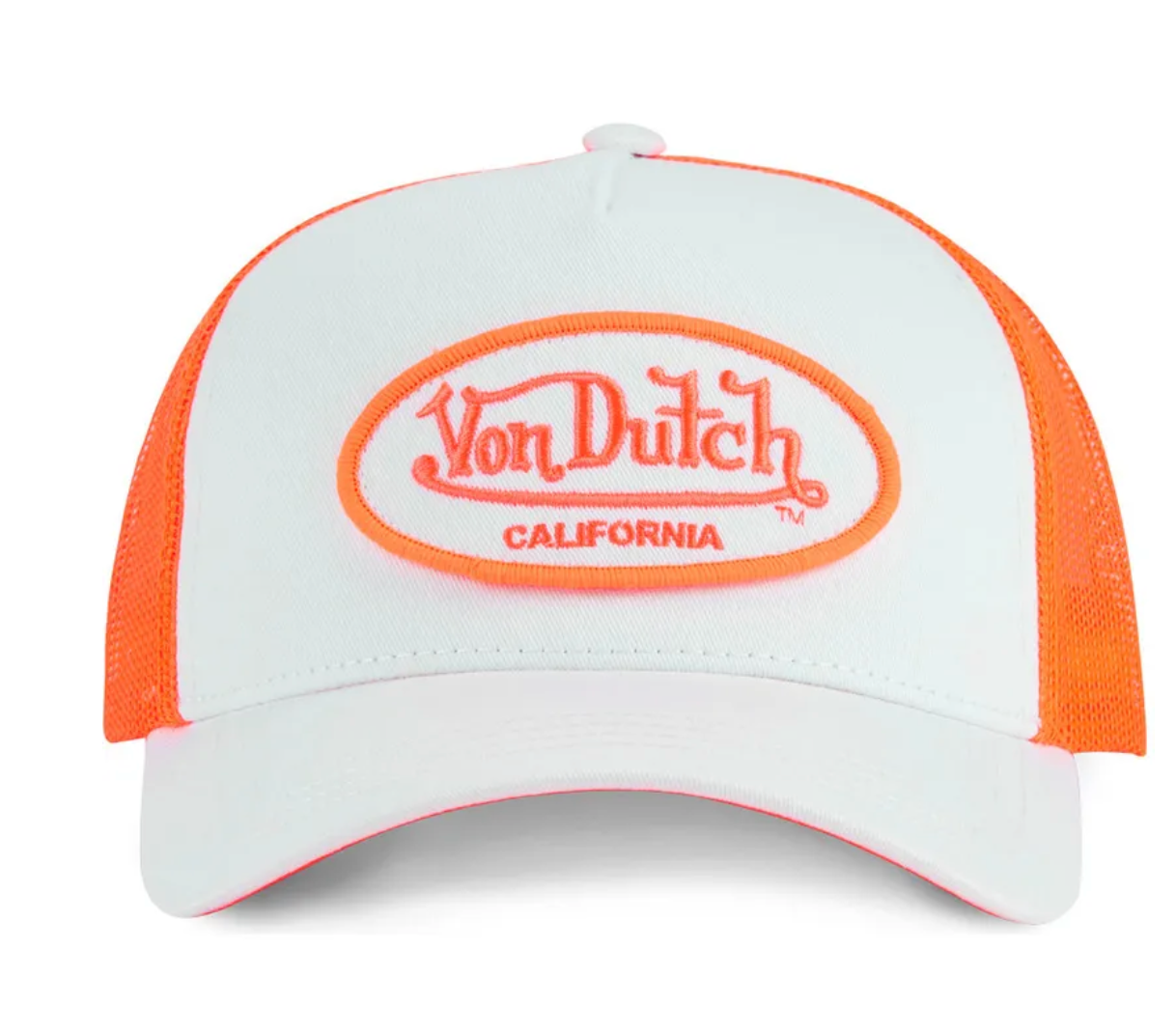 Casquette Trucker Von Dutch – Blanche & Orange