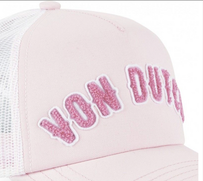 Casquette Trucker Femme Von Dutch Rose & Blanche