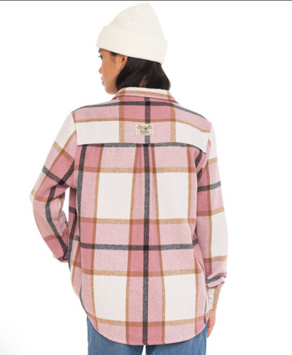 Chemise Femme Von Dutch Lize – Flanelle à carreaux rose