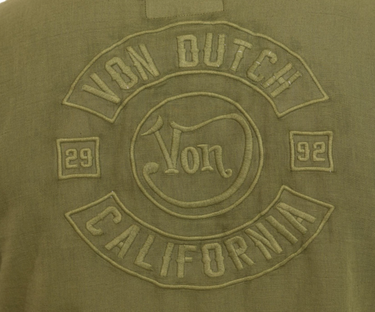 Chemise Homme Von Dutch Mojave – Coton & Lin Kaki