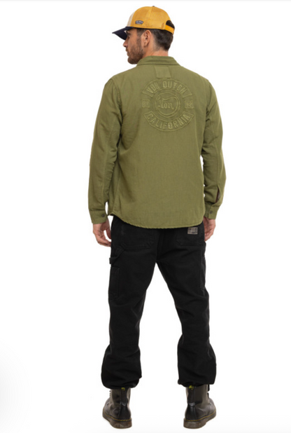 Chemise Homme Von Dutch Mojave – Coton & Lin Kaki