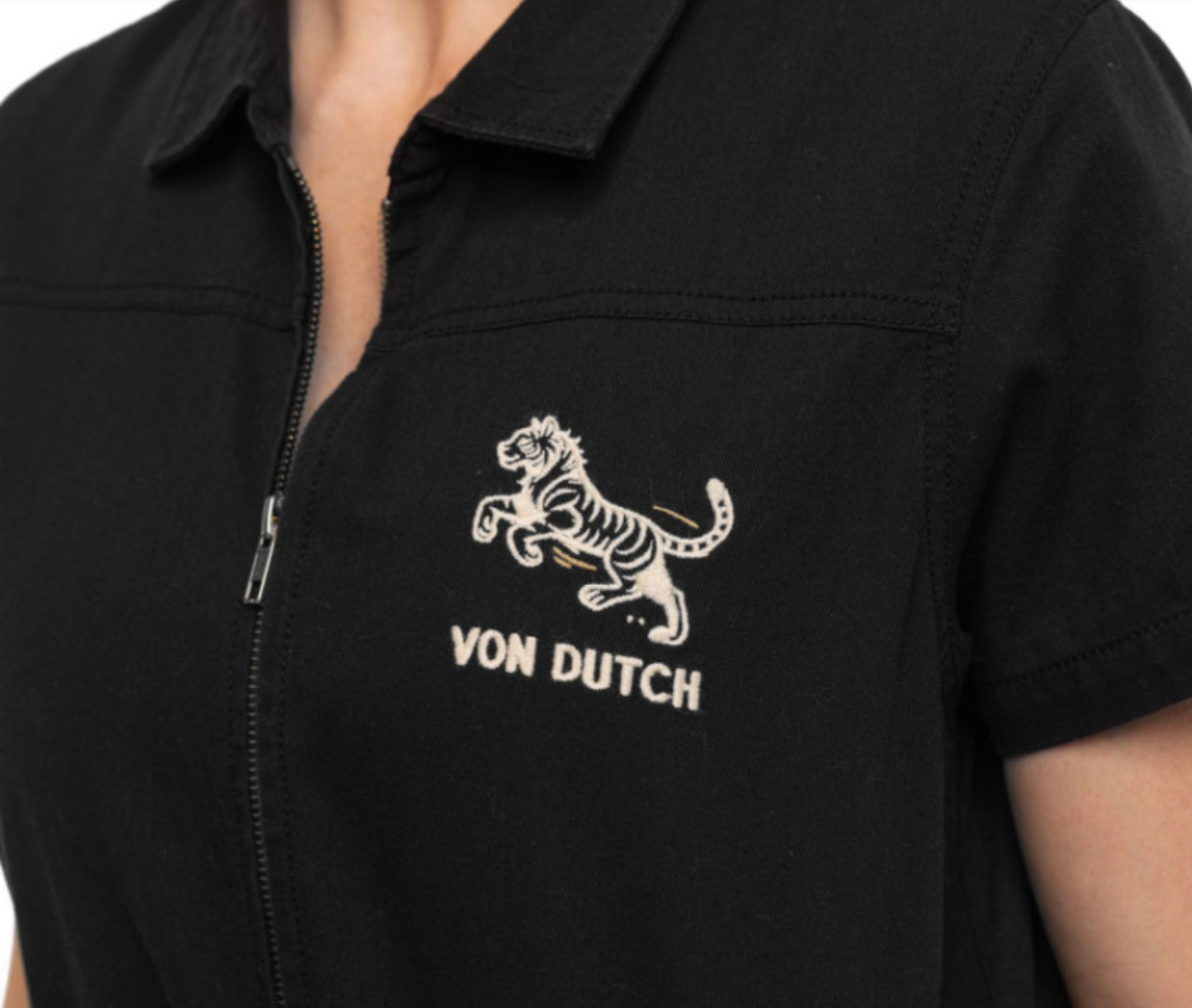 Combinaison femme Von Dutch Tigre Palmier noire