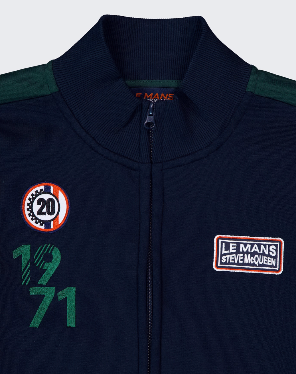 Veste zippée TrackJacket Steve McQueen 1971 Bleu Marine