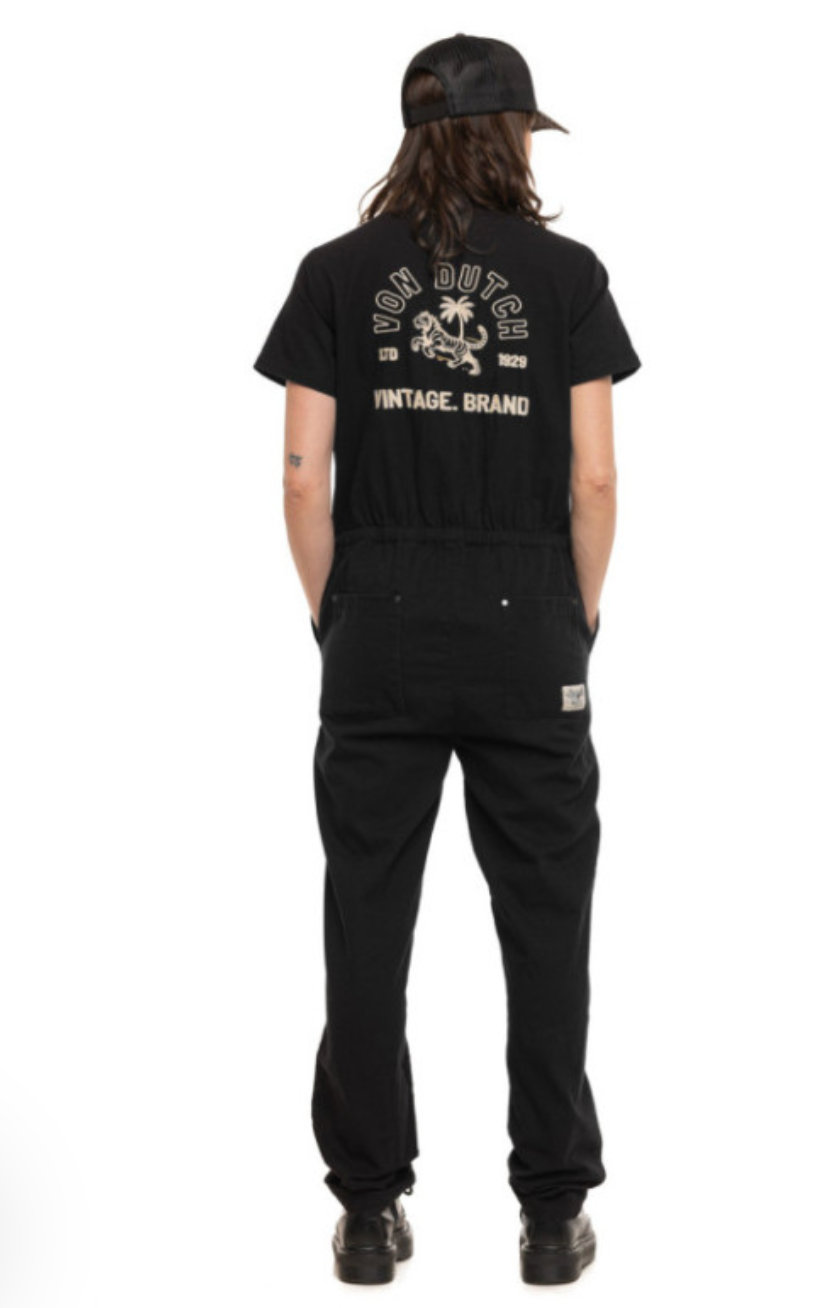 Combinaison femme Von Dutch Tigre Palmier noire