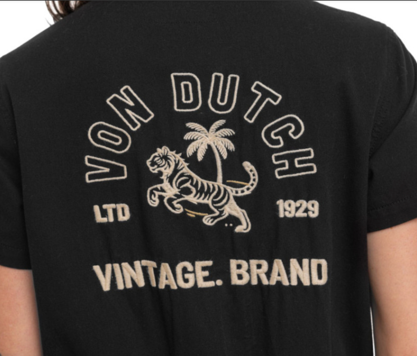 Combinaison femme Von Dutch Tigre Palmier noire