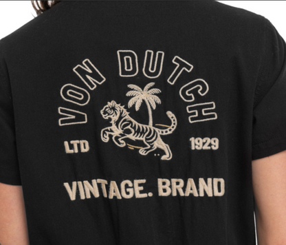 Combinaison femme Von Dutch Tigre Palmier noire
