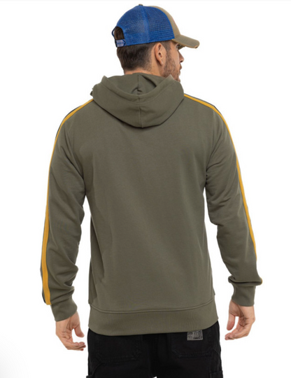 Sweat zippé à capuche homme Von Dutch kaki – Racer
