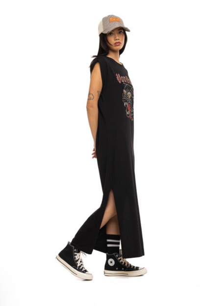 Robe t-shirt longue Von Dutch Wolf noire