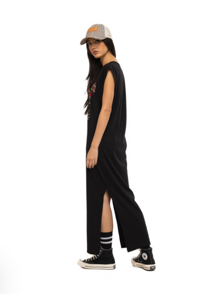 Robe t-shirt longue Von Dutch Wolf noire