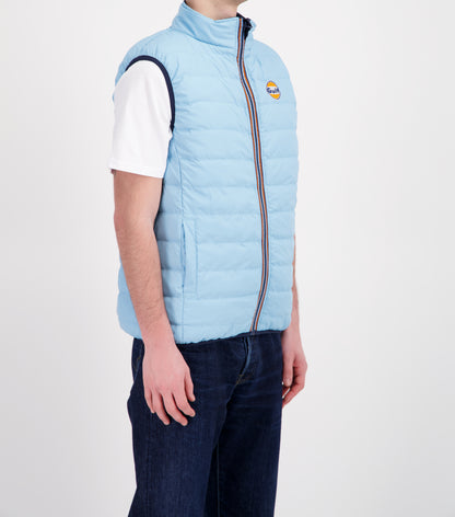 Blouson sans manches réversible GULF - Navy & Light Blue