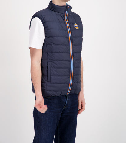 Blouson sans manches réversible GULF - Navy & Light Blue