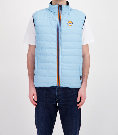 Blouson sans manches réversible GULF - Navy & Light Blue