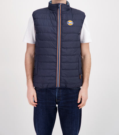 Blouson sans manches réversible GULF - Navy & Light Blue
