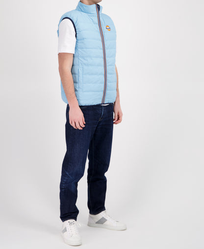 Blouson sans manches réversible GULF - Navy & Light Blue