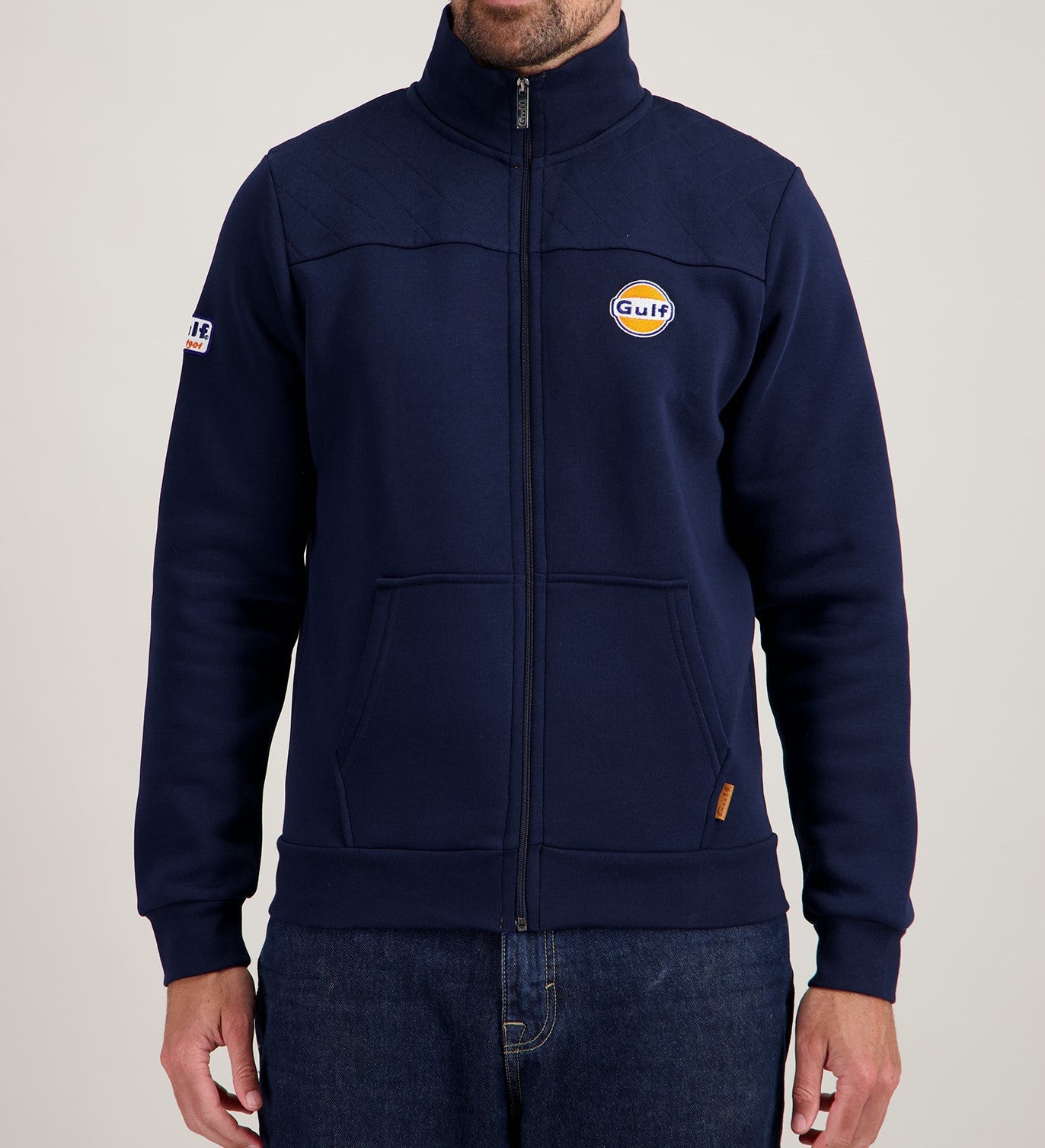Trackjacket Gulf Classic – Sweat zippé rétro