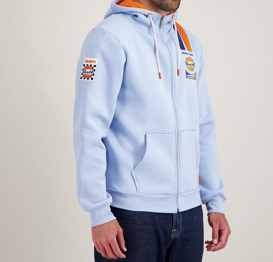 Sweat zip Gulf – light blue