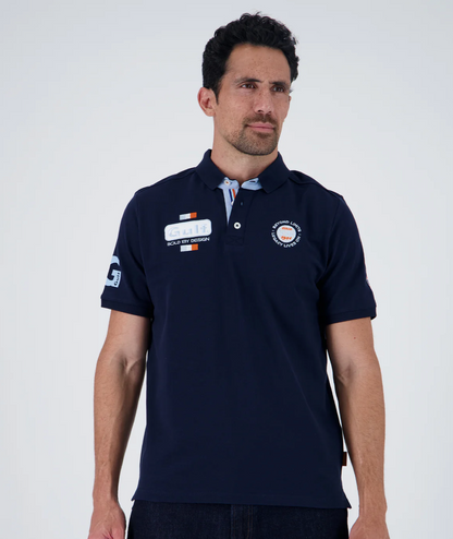 Polo Gulf Heritage bleu marine en coton piqué